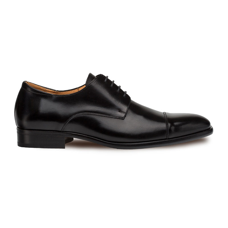 Mezlan Republic Cap Toe Blucher Black