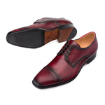 Mezlan B3622 Cap Toe Blucher Burgundy