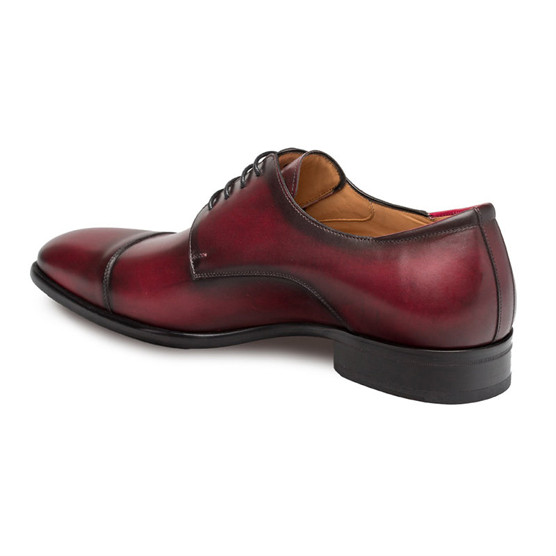 Mezlan B3622 Cap Toe Blucher Burgundy