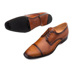 Mezlan Republic Cap Toe Blucher Tan