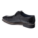 Mezlan Riga Crocodile Shoes Black