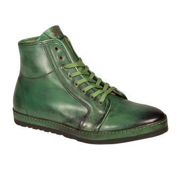 Mezlan Rino Hand Antiqued Sneakers Green