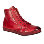 Mezlan Rino Hand Antiqued Sneakers Red