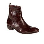 Mezlan Rochelle Eel Zipper Boots Brown
