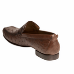 Mezlan Rollini Ostrich Loafers Tabac