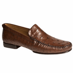 Mezlan Rollini Ostrich Loafers Tabac