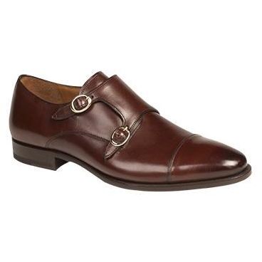 Mezlan Rosales Double Monk Strap Shoes Brown