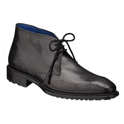 Mezlan Rosate Medallion Toe Boots Black