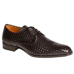 Mezlan Rueda Woven Derby Shoes Black