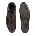 Mezlan Sagan Calfskin Sneakers Graphite / Black