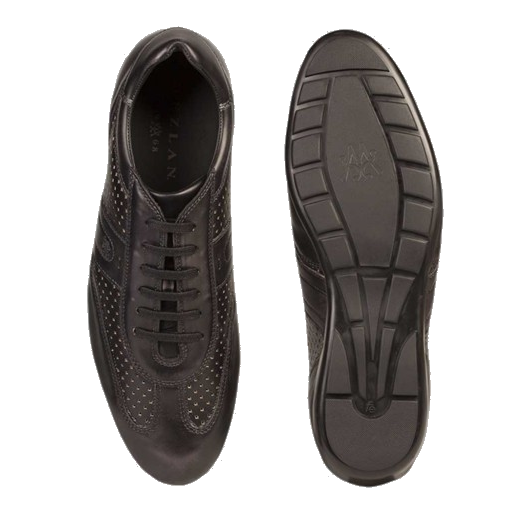 Mezlan Sagan Calfskin Sneakers Graphite / Black