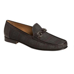 Mezlan Salinas Plaid Suede Bit Loafers Gray / Black
