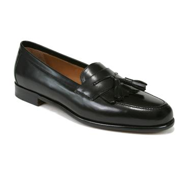 Mezlan Santander Fringe Tassel Loafers Black