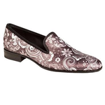 Mezlan Sarto Silk Fabric Loafers Black / White