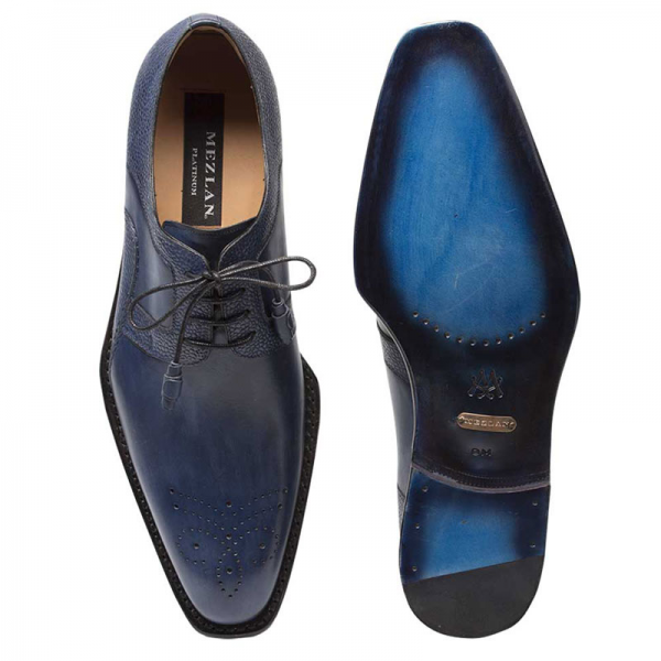 Mezlan Saturno Shoes Medium Blue