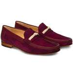 Mezlan Segura Suede Shoes Burgundy
