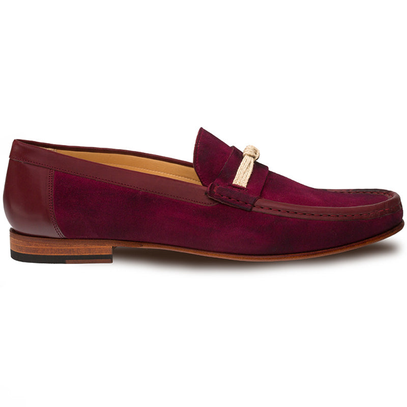 Mezlan Segura Suede Shoes Burgundy