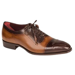 Mezlan Serrano Cap Toe Spectator Shoes Brown / Tan