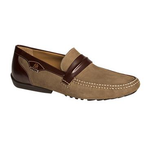 Mezlan Servet Nubuck Driving Loafers Olive / Brown