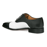 Mezlan Senna Cap Toe Bluchers Black/White