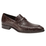 Mezlan Sierpes Crocodile Calfskin Shoes Brown