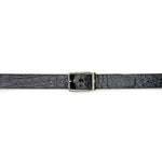 Mezlan Signature Crocodile Belt Black