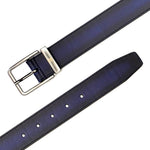 Mezlan Signature Patina Belt Blue 