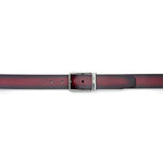 Mezlan Signature Patina Belt Burgundy 