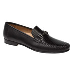 Mezlan Sileno Lizard Bit Loafers Black
