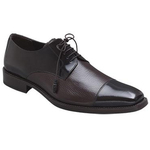 Mezlan Calf & Deerskin Dress Shoes Burgundy