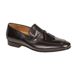 Mezlan Solana Calfskin Tassel Loafers Black