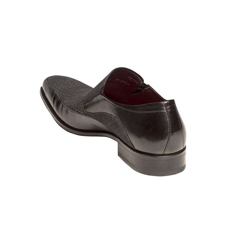 Mezlan Stephano Calfskin Shoes Black