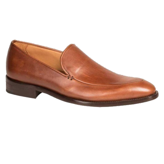 Mezlan Strauss Apron Toe Loafers Cognac