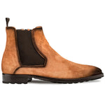 Mezlan Suede Chelsea Boots Cognac