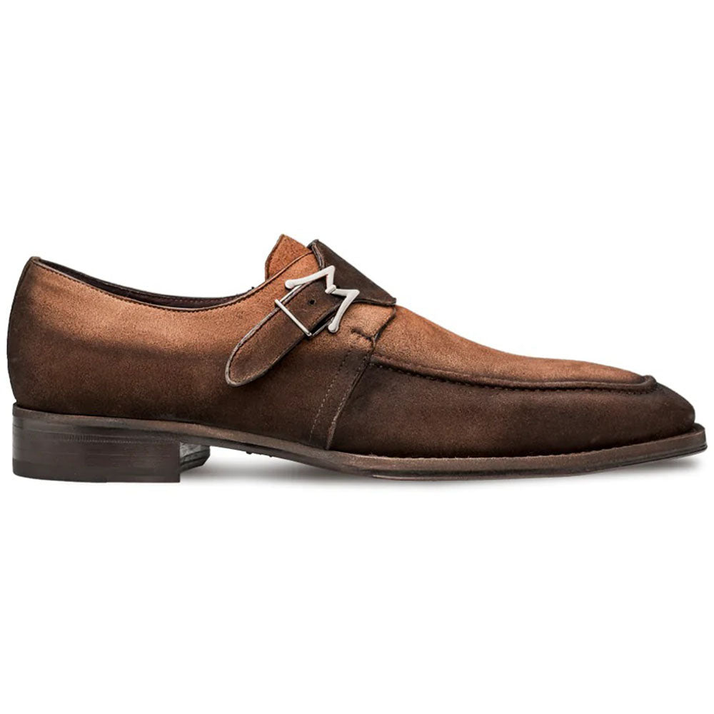 Mezlan Suede Monk Strap Shoes Sport