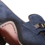 Mezlan Suede Ornament Loafer Blue (S20272)