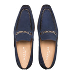 Mezlan Suede Ornament Loafer Blue (S20272)