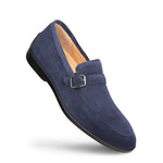 Mezlan Suede Rubber Sole Loafers Blue