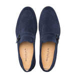 Mezlan Suede Rubber Sole Loafers Blue