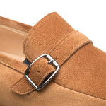 Mezlan Suede Rubber Sole Loafers Tan 