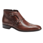 Mezlan Taberna Monk Strap Boots Cognac