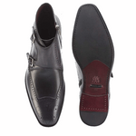 Mezlan Taberna Monk Strap Boots Graphite