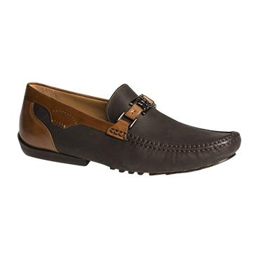 Mezlan Taddeo Oiled Suede Bit Driving Shoes Black / Tan