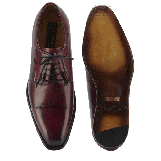 Mezlan Tarifa Cap Toe Shoes Burgundy