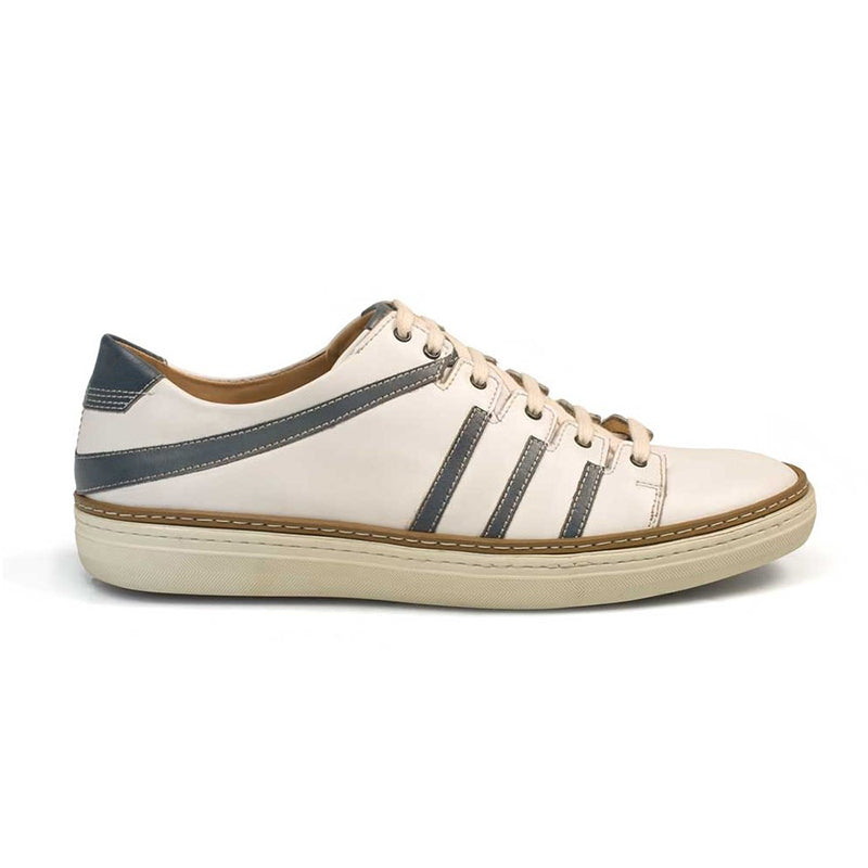 Mezlan Tebas Calfskin Sneakers White / Jeans