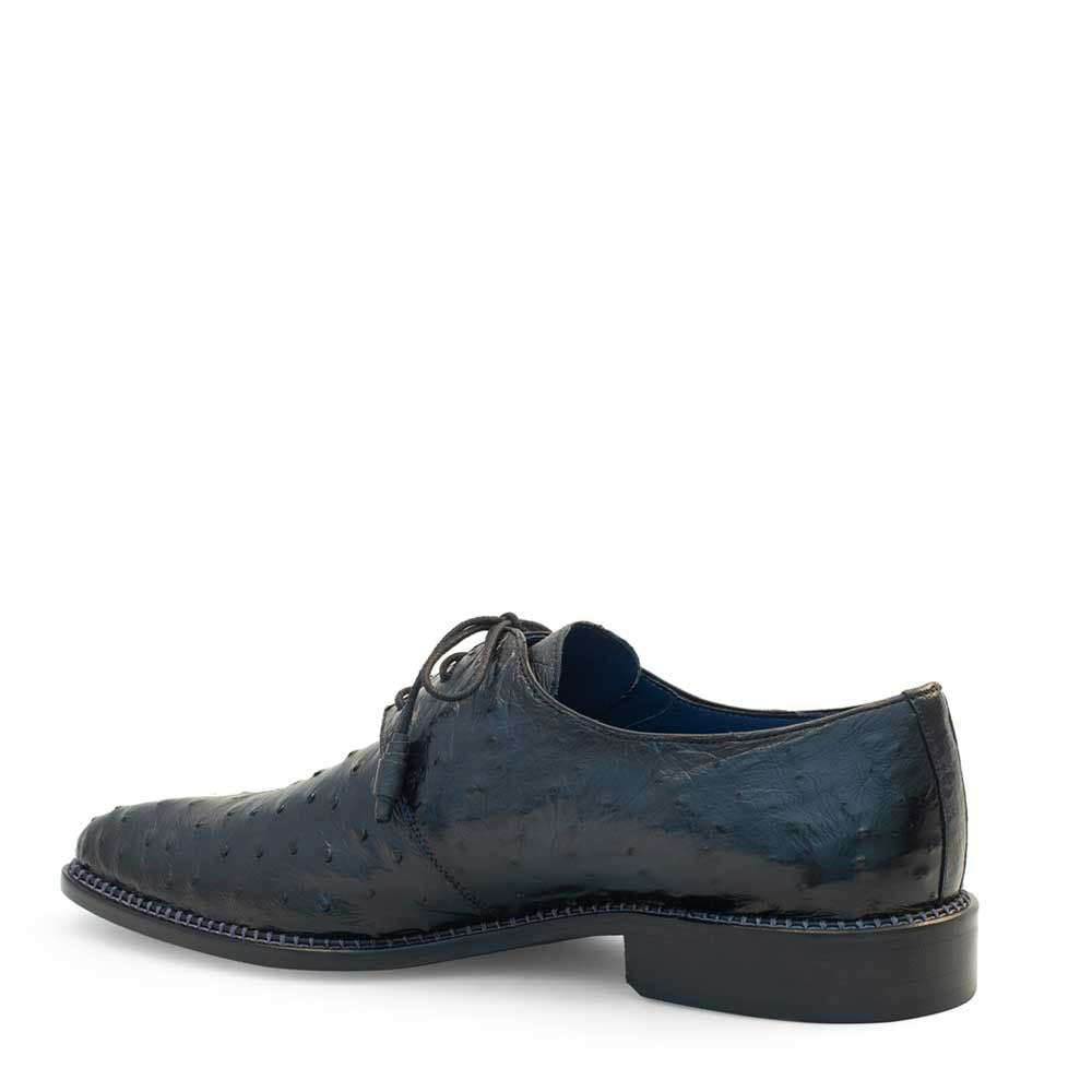 Mezlan Tillson Ostrich Plain Toe Blucher Blue (4732-S)