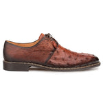 Mezlan Tillson Ostrich Plain Toe Blucher Brandy