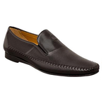 Mezlan Tore Calfskin & Deerskin Loafers Black