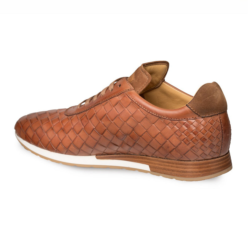 Mezlan Toronado Woven Sneaker Cognac
