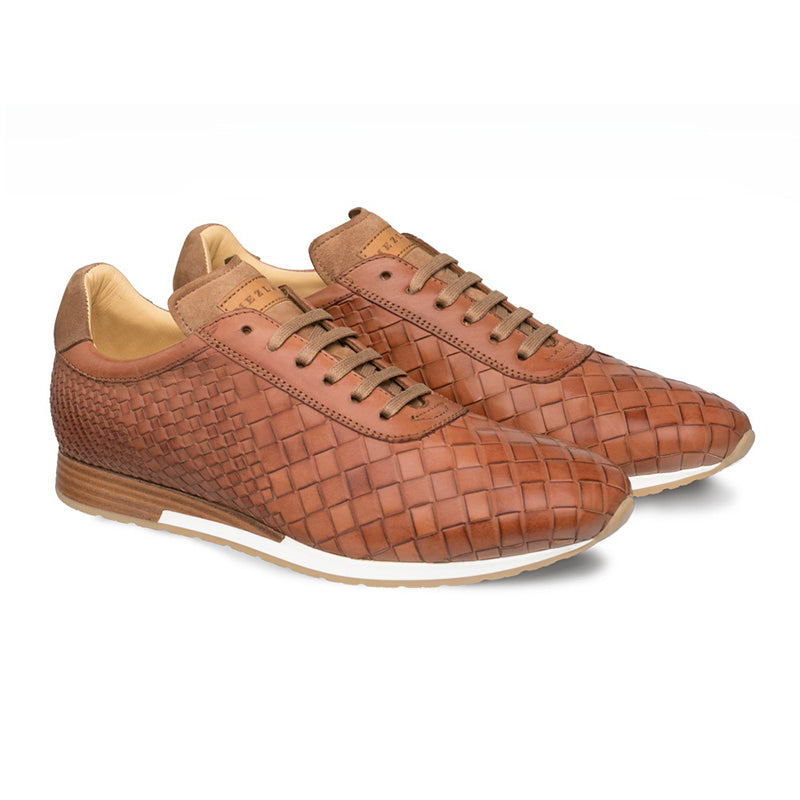 Mezlan Toronado Woven Sneaker Cognac